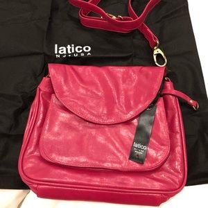 Hot Pink Latico Purse w/detachable shoulder strap